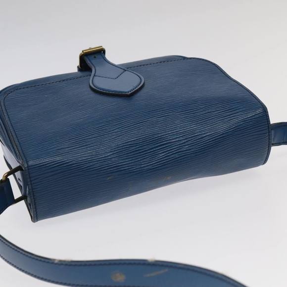 LOUIS VUITTON Epi Cartouchiere MM Shoulder Bag Blue M52245 LV Auth 99747 - Picture 6 of 16